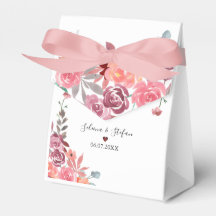 Kakaj av korall och persikofärgad Blommigt Bröllop