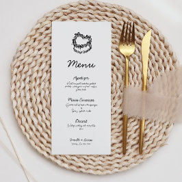 Kakaj Bröllop Menu Meny