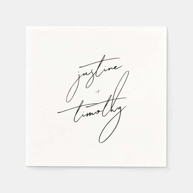 Kakaj Bröllop Napkins Pappersservett (Framsidan)