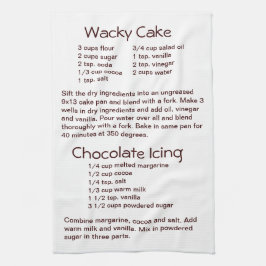 Kakaj- och chokladfrostning av isbildningsrecept kökshandduk
