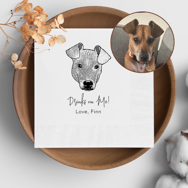 KakakaHund Personlig Drick på mig Pappersservett (Skapare uppladdad)