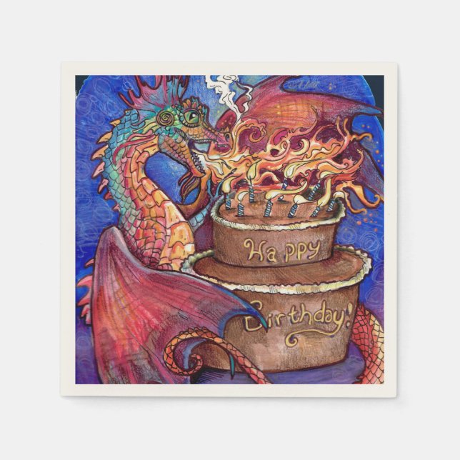 Kakakakakan från födelsedagen pappersservett (Framsidan)