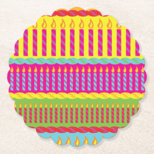 Kakakum för dagtid, färgämne 1:a Party-tema Underlägg Papper