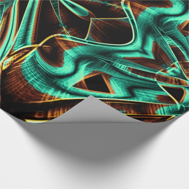 Kakamarin- och kaffeodlingar, tämligen tvinnade ta presentpapper (Hörn)