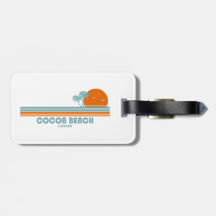 Kakao Beach Florida Sol Handflatan Träd Bagagebricka