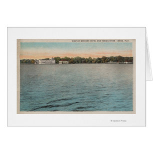 Kakao, Florida - View of Brevard Hotel & Indian Hälsningskort