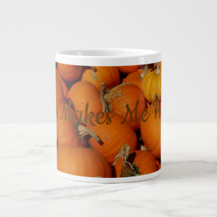 Kakao gör mig Lycklig på en Pumpkin Jumbo Mugg