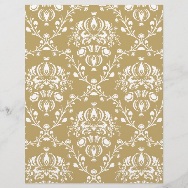 Kakao och Cream Damask (Framsida)