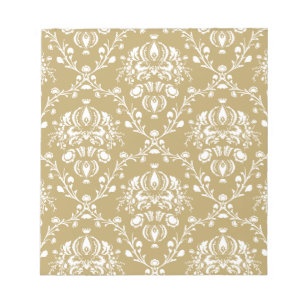 Kakao och Cream Damask Anteckningsblock