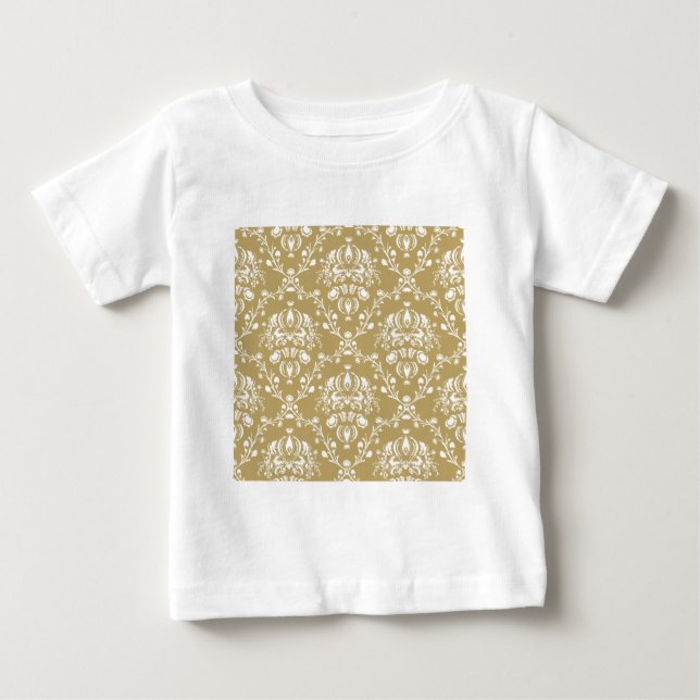 Kakao och Cream Damask Tröja (Framsida)