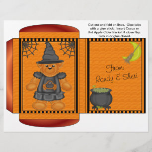 Kakao, Tea, Cider Packet Halloween-höstfavoriter Reklamblad