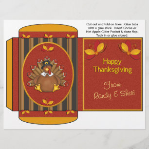 Kakao, tea, Thanksgiving för ciderpaket Reklamblad