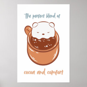 Kakaoblandning och komfort av perfekten poster