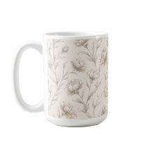 Kakaobrun kräm blommig