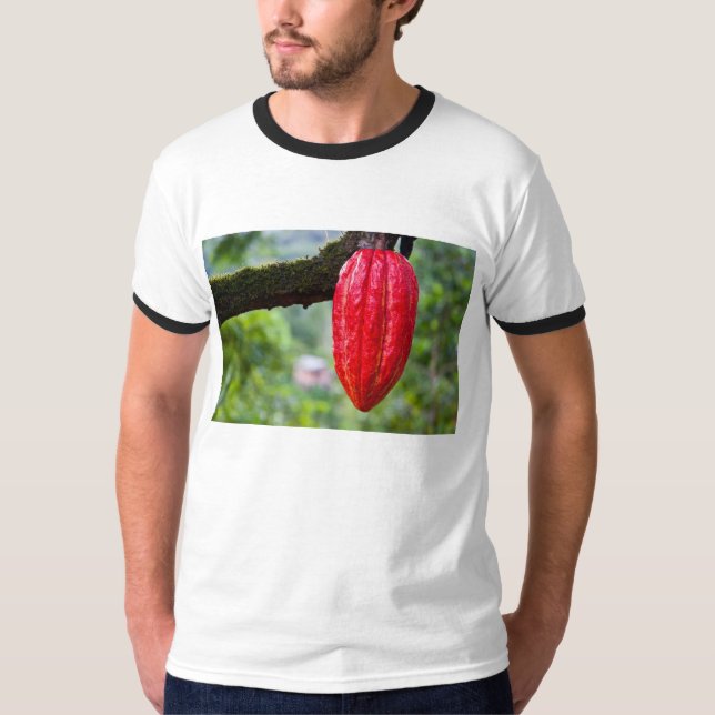 kakaofrukt röd tee shirt (Framsida)