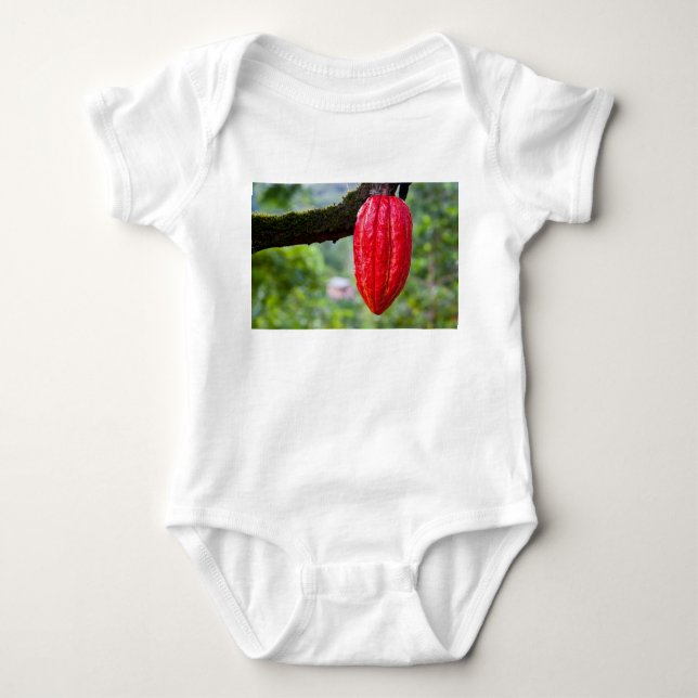 kakaofrukt röd tee shirt (Framsida)