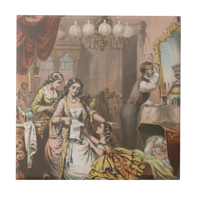 Kakaoglycerin, Circa 1860 Kakelplatta (Framsidan)