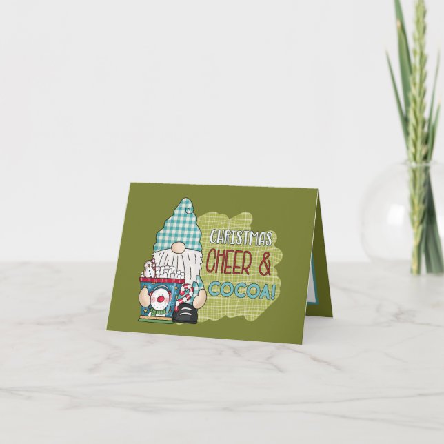 Kakaognom, julklapp, tillför känslor helgkort (Framsida)