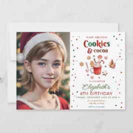 Kakaopakor för julfödelsedag inbjudningar
