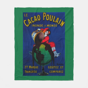 KakaoPoulain vintage PosterEurope Fleecefilt