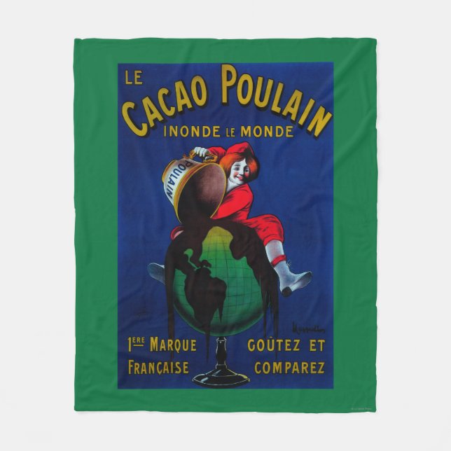 KakaoPoulain vintage PosterEurope Fleecefilt (Framsidan)