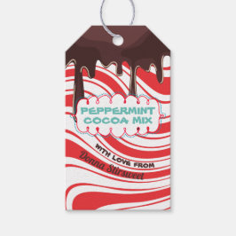 Kakaosmör i en märkre med burk-gåva presentetikett