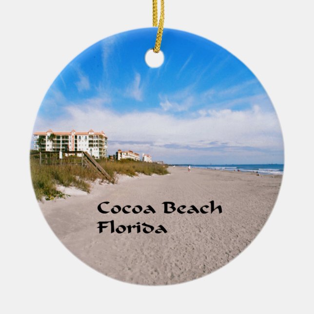 kakaostrand Florida Julgransprydnad Keramik (Framsidan)