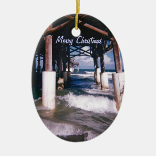 Kakaostrandpir Julgransprydnad Keramik