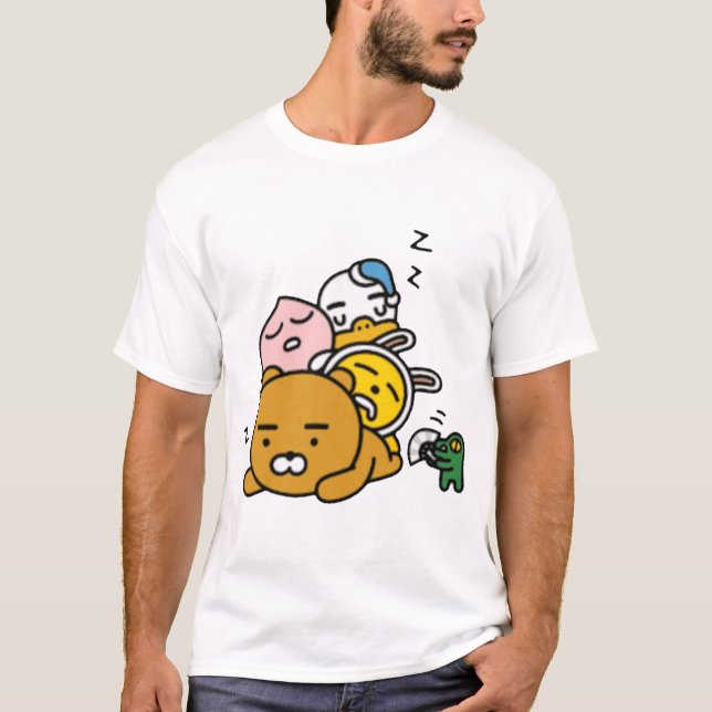 Kakaotalk Vänner (Zzzz) T Shirt (Framsida)