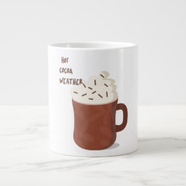 Kakaoväder i hett jumbo mugg