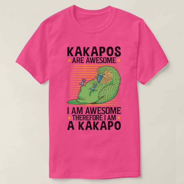 Kakapo are fantastic flightless parrots t shirt (Design framsida)