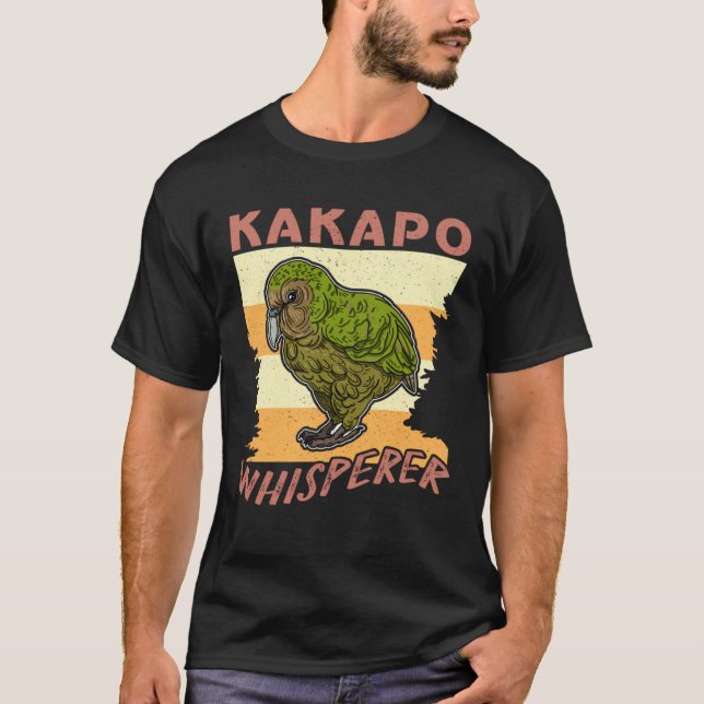 Kakapo birds biologist birdwatchig ornithologist   t shirt (Framsida)