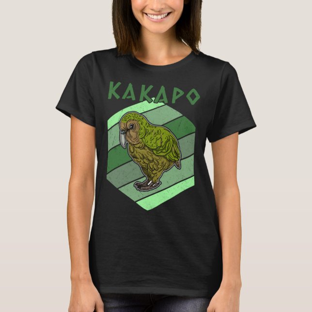Kakapo birds biologist birdwatchig ornithologist   t shirt (Framsida)