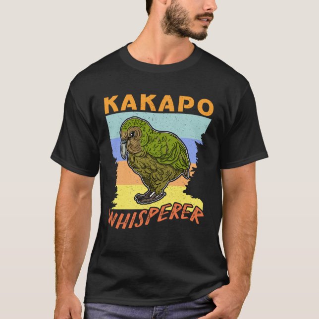 Kakapo birds biologist birdwatchig ornithologist   t shirt (Framsida)