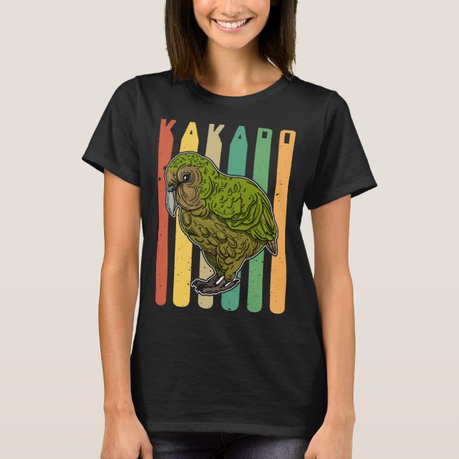 Kakapo-fågelbiologen birdwatchig ornitolog t shirt (Framsida)