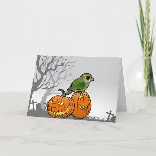 Kakapo Halloween Kort (Framsida)