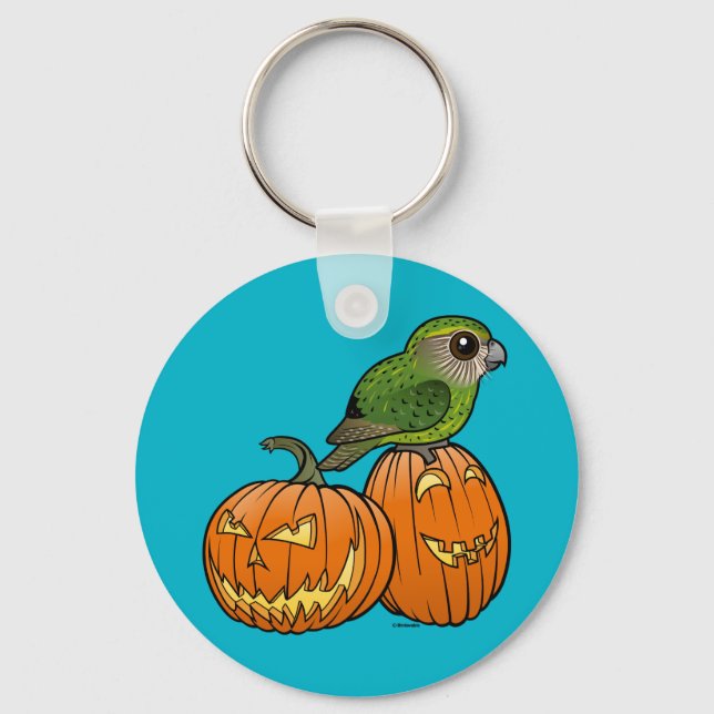 Kakapo Halloween Nyckelring (Framsida)