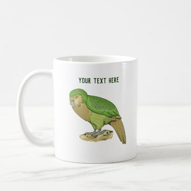 Kakapo-illustration Kaffemugg (Vänster)