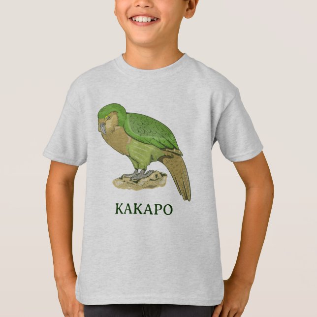 Kakapo-illustration T Shirt (Framsida)