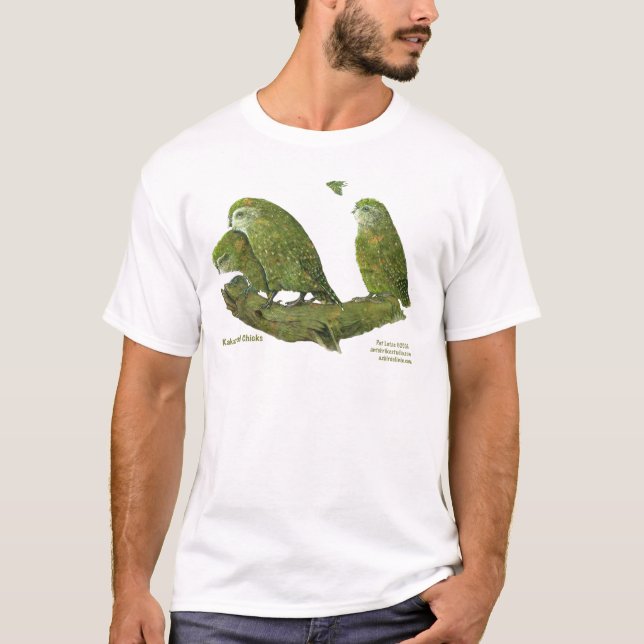 kakapo och chickar tee shirt (Framsida)