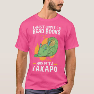 Kakapo Pet och Read Flighless Parrot T Shirt