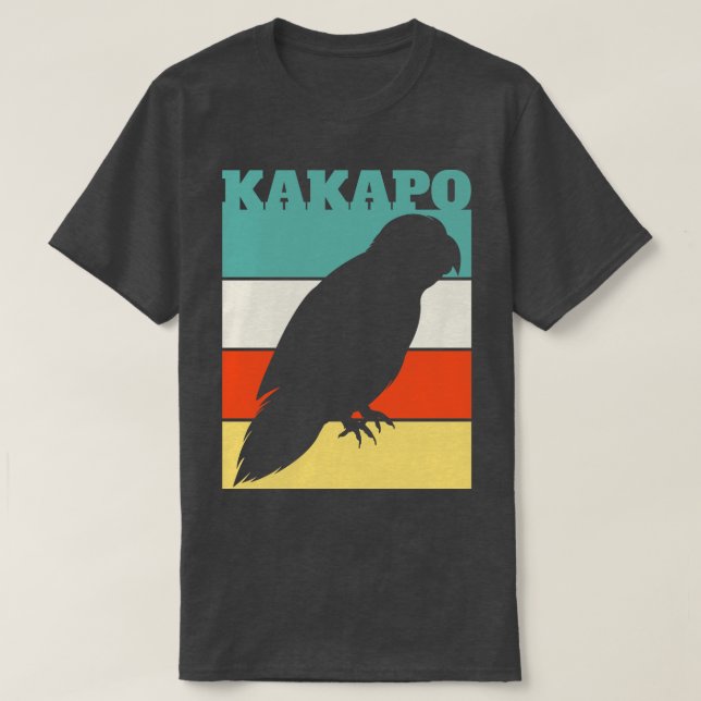Kakapo Retro T Shirt (Design framsida)