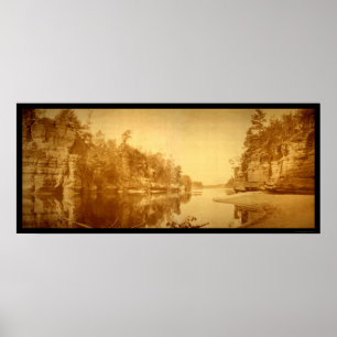 Käkar av det Wisconsin Dellsfotoet 1894 Poster