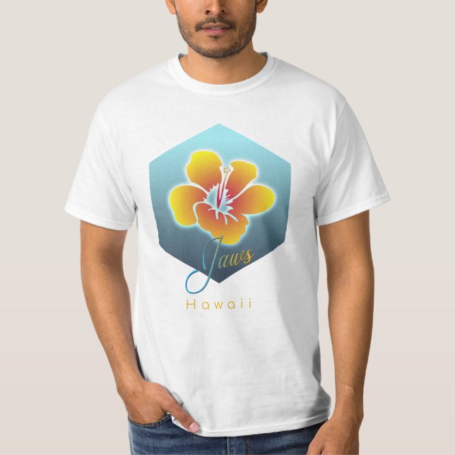 Käkar Hawaii som surfar stranden T Shirt (Framsida)