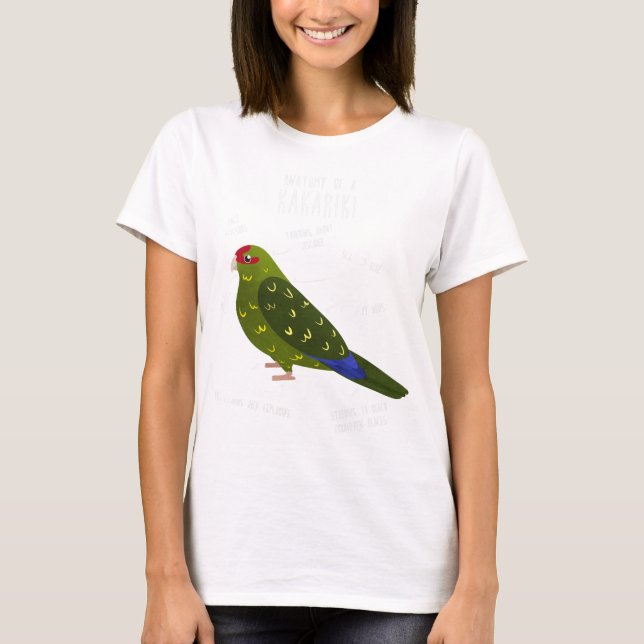 Kakariki Anatomy T Shirt (Framsida)