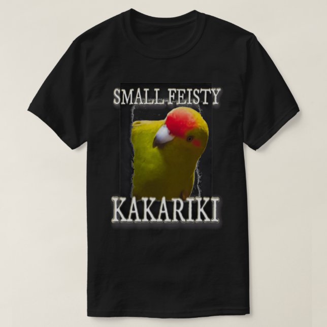 Kakariki Small but Feisty Parrot Älskare T Shirt (Design framsida)