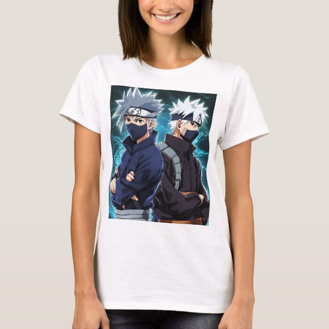 Kakashi och gojo t shirt (Framsida)