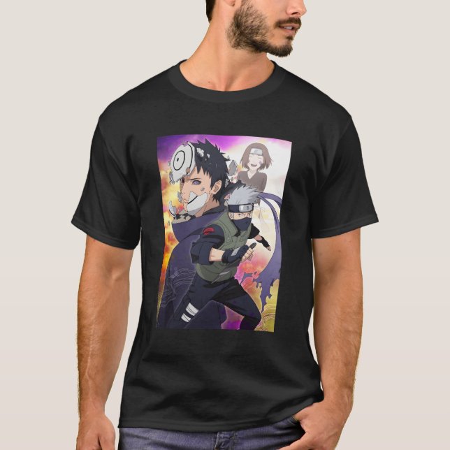 Kakashi och Obito T Shirt (Framsida)