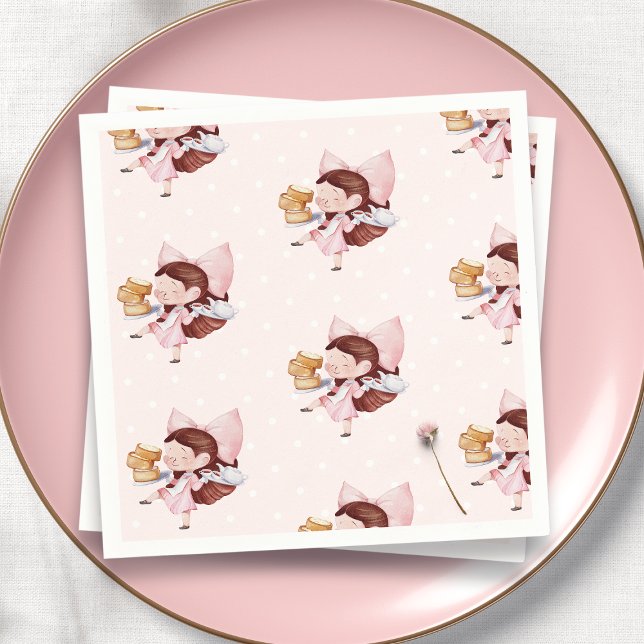 Kake & Tea Time Birthday Pappersservett (Skapare uppladdad)