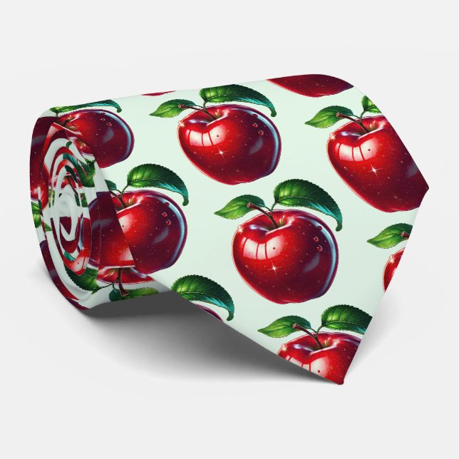 Kakel apple mönster frukt slips (Rullad)